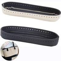 Bolsa de cuero de 32x12cm, bolsa de ganchillo tejida con parte inferior, cojín, Base moldeadora, almohadilla para tejer, bolsos de mano, accesorios para monedero