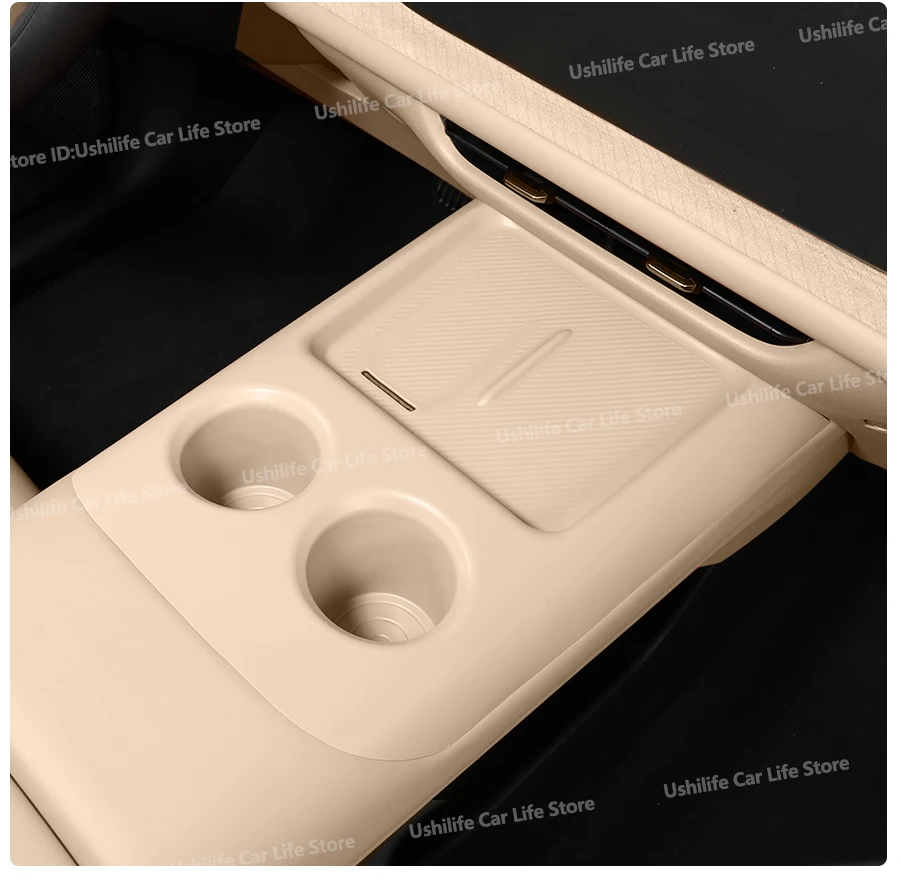 

For Changan 4th Generation Cs75plus 2025 Car Centre Control Wireless Charging Gear Panel Silicone Non-slip Mat Water Cup Pad