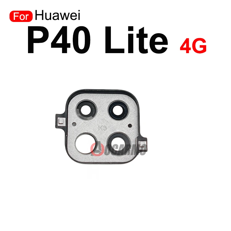 1Pcs Back Camera Lens With Frame Black Green Pink Replacement Parts For Huawei P40 Lite 4G 5G