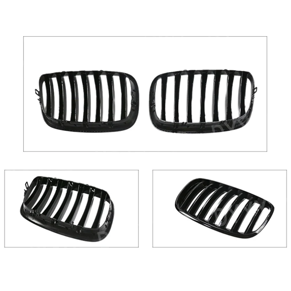 

For BMW X5/X6 E70/E71 Car Grille Racing Grills single-line Gloss black 2008-2014 E70 single bar front grille Car Accessories