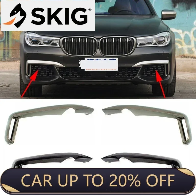 Car Left or Right Front Bumper Cover Strip Trim Replacement for BMW 7 Series G11 G12 730 740 750 2016 2017 2018 M Sport Version