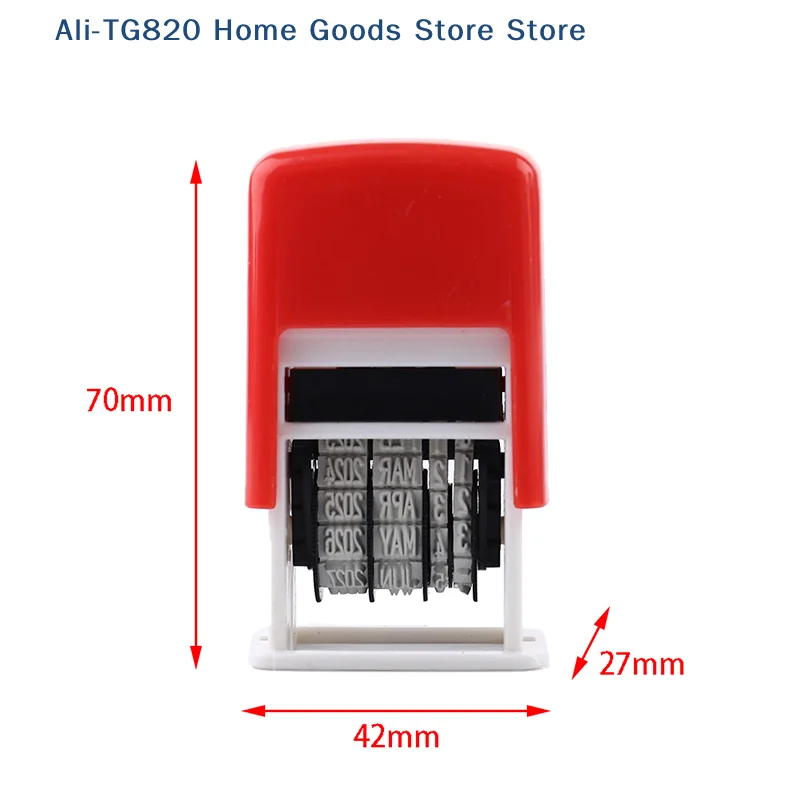 [TG820]DIY Handle Account Date Stamps Stamping Mud Set Mini Self-Inking Stamps For Office Escolar Supplies Emboss view 6