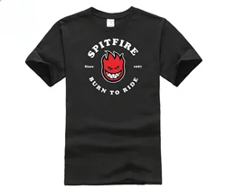 Classic Spitfireer T Shirts Fashion Tops Skateboard Brand Men Tops Summer Comfortable Cotton Luxury Men's Clothing