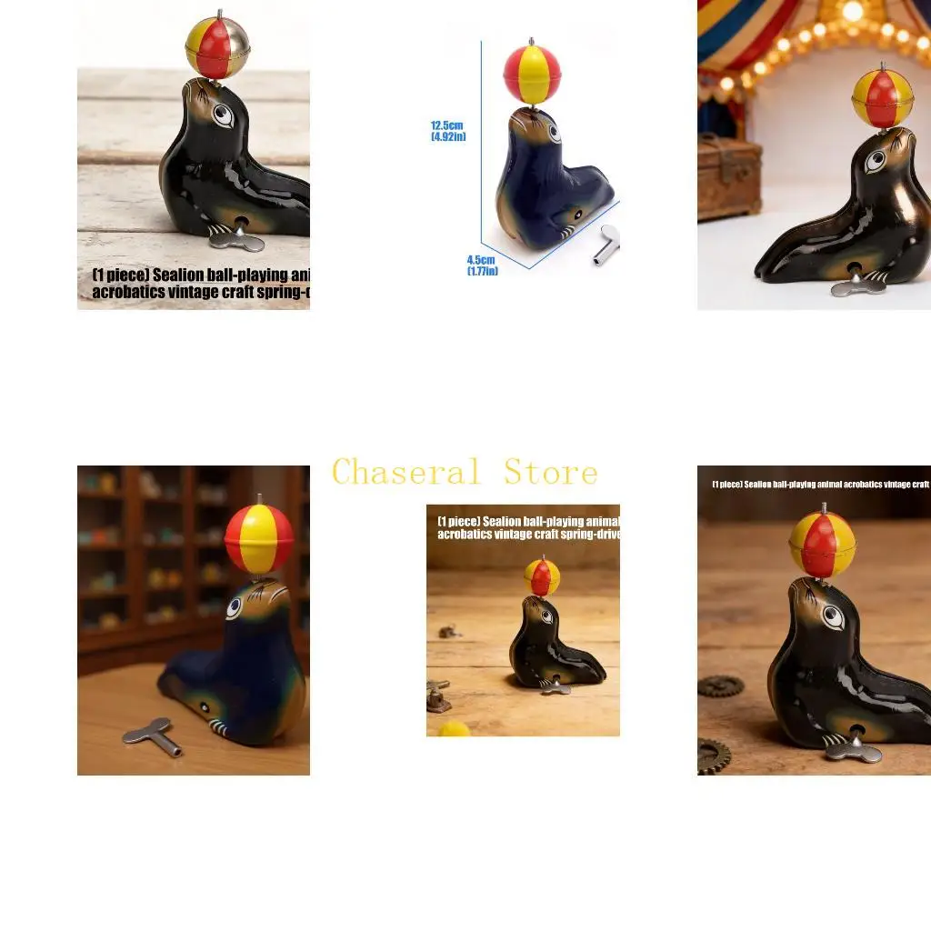 e7ce-old-fashioned-mechanical-sea-lions-wind-up-toy-craft-tinplate-toy-collectible-gift-for-all-ages-entertainment-display