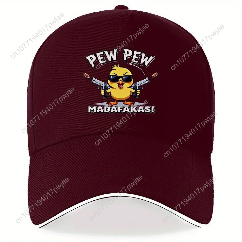 「ピューピューマダファカス！」のスナップバックベースボールキャップ グラフィック、調節可能なスタイリッシュなサンドイッチブリム、男性と女性のためのユニセックスカジュアルハット、1