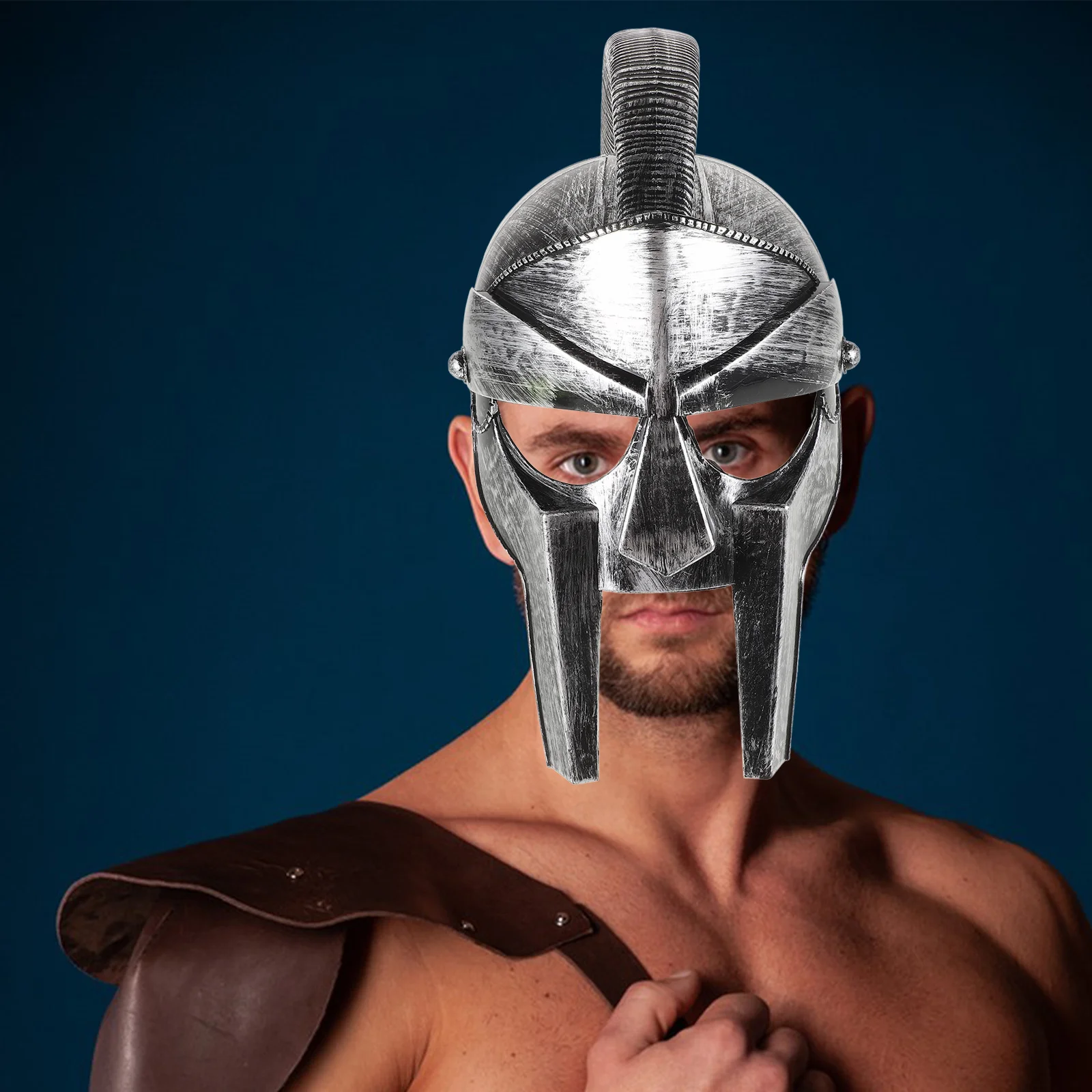 로마 고대 디자인 플라스틱 병사 의상 모자 코스프레 파티 무대 공연 소품