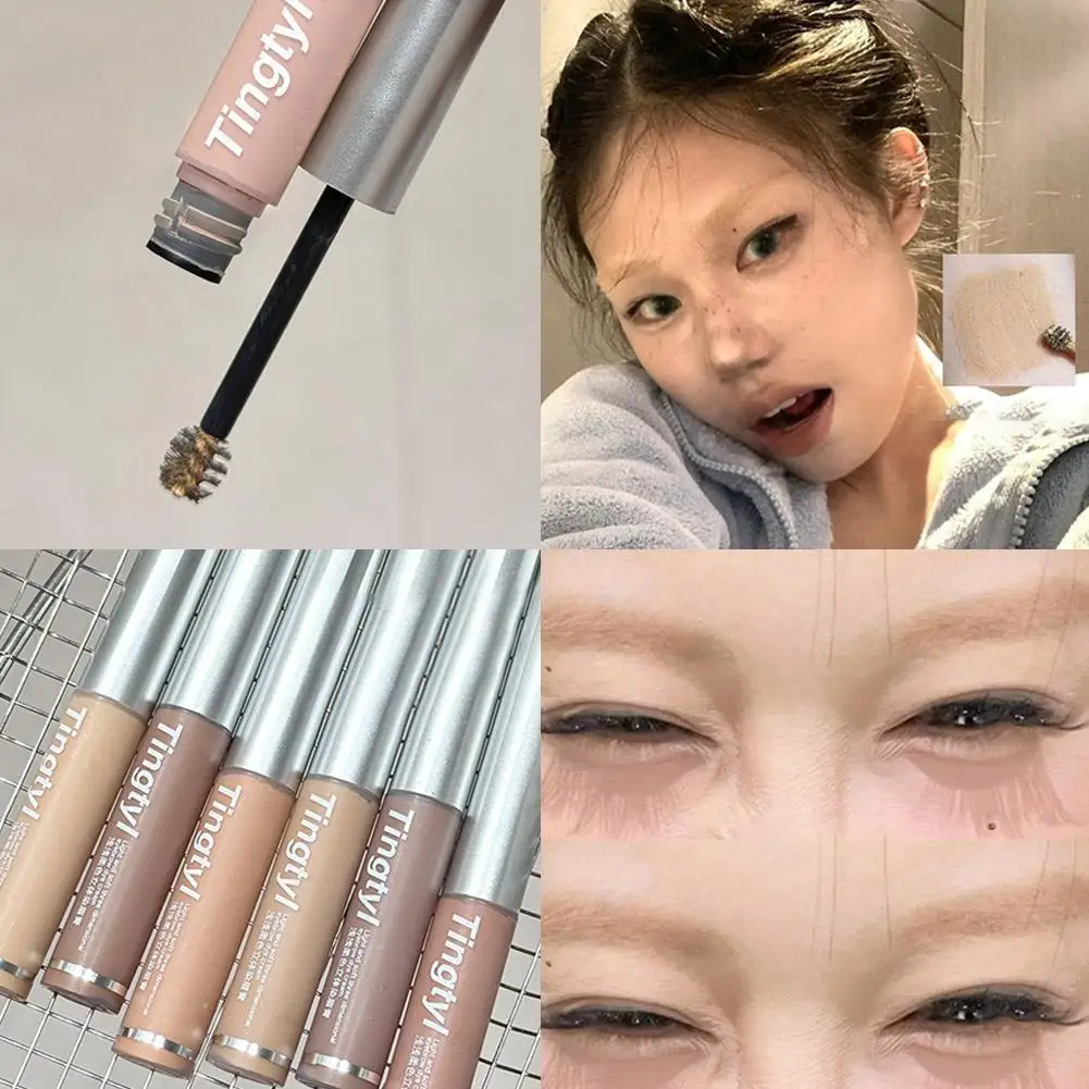 Hot 6 kleuren Wenkbrauw Enhancers Gel Vloeibare Make-Up Film Vormen Tear OffTattoo Tint Wenkbrauwen Langdurige Waterdicht