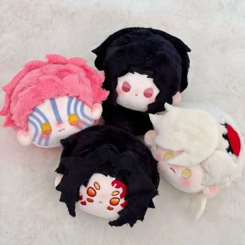 Demon Slayer: Kimetsu No Yaiba Akaza Kokushibo Tuanzi The Big Head Plush Toy Palm Doll Two-Dimensional Itabag Decorative Gift