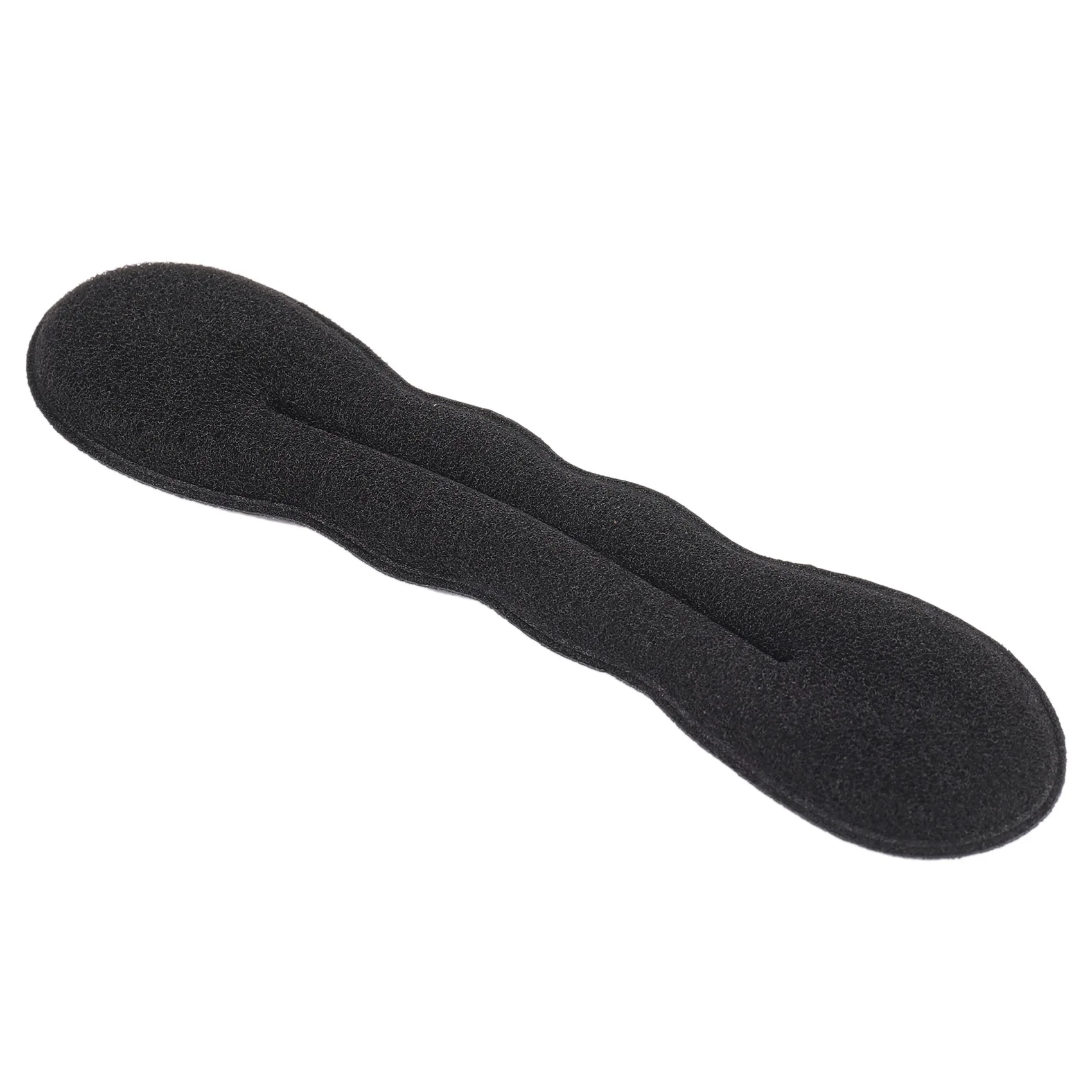 Magic Bun Maker (2 Small, 2 Large) Foam Sponge Bun Shaper Hair Accessories (Black)