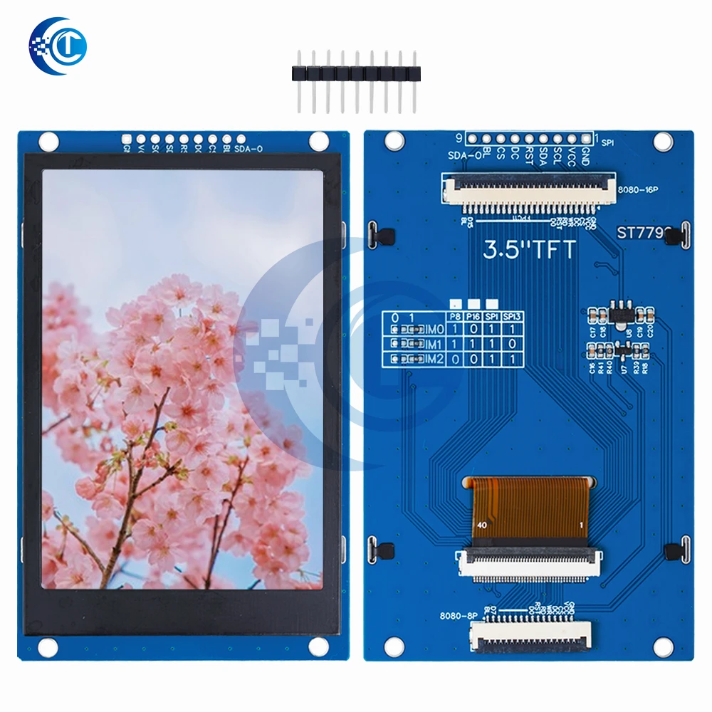 2.4 / 2.8 / 3.5 بوصة 240x320 320x480 SPI 2.4 "TFT وحدة المنفذ التسلسلي 5 فولت/3.3 فولت PCB محول ST7789V/ST7796S شاشة الكريستال السائل لاردوينو #6