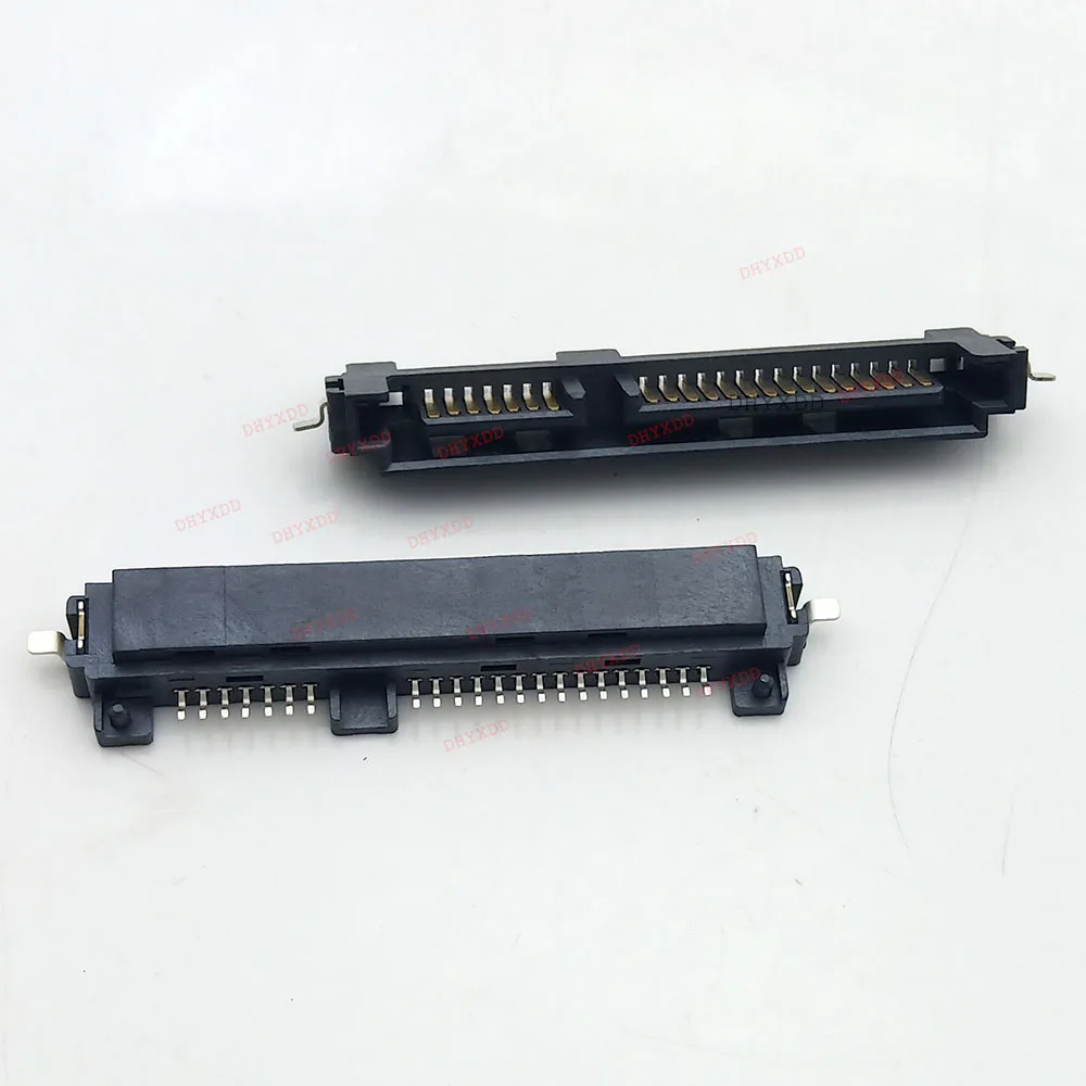 1-10pcs 7+15 Pin 22Pin Right Angle SMT Male Sata Connector Socket For Hard Drive HDD