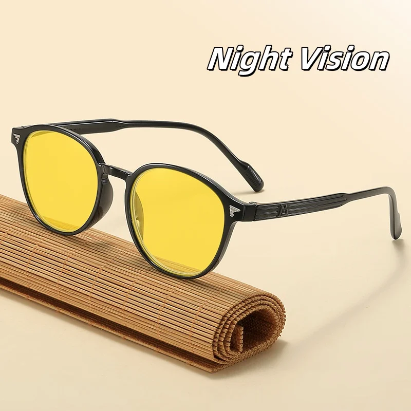 

Night Vision Glasses Round Frame Sunglasses Men Outdoor Sport Sun Glasses Unisex Day Night Vision Driver Night Glasses Goggles