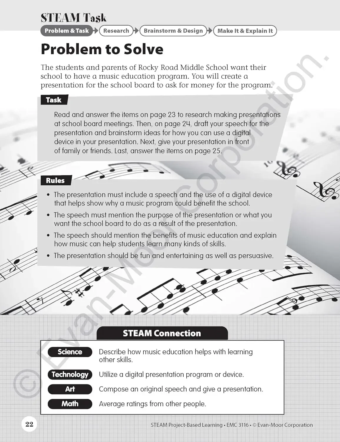 Evan-Moor STEAM Project-Based Learning, Grade 6 Workbook,aged 10 11 12 13, English book 9781645141921