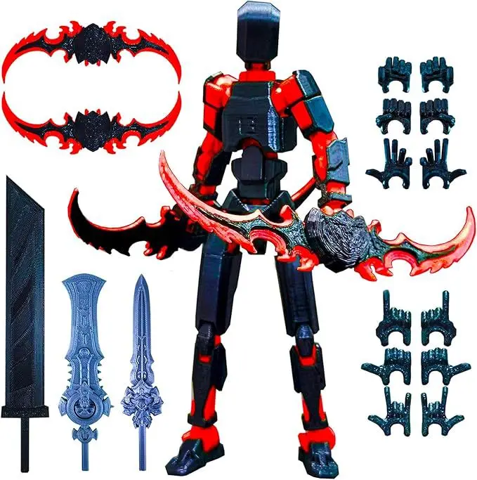3D-Gedruckte T13 Actionfigur Mehrgelenkig Beweglicher Titan 13 Lucky Dummy Nova Roboter Actionfigur Geschenke – Detail 20
