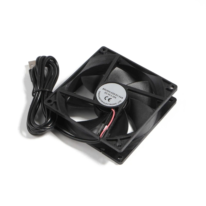 F3KE 5V Conector USB Ventilador para PC Cooler Dissipador calor Ventilador resfriamento CPU 90x90mm 9025