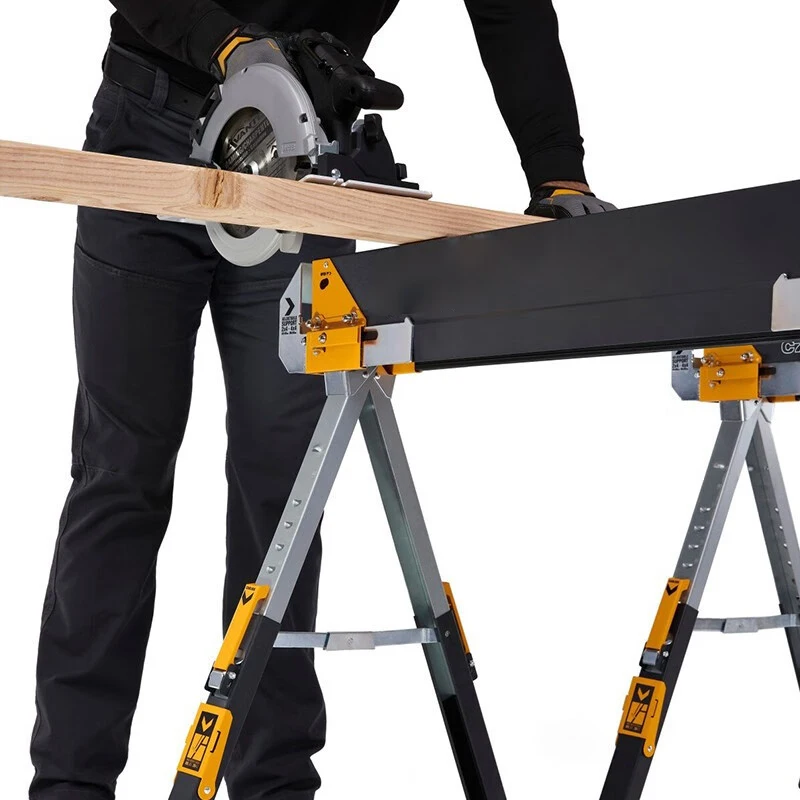 Construction support folding portable household load-bearing construction site saw horse carpenter saw wood support