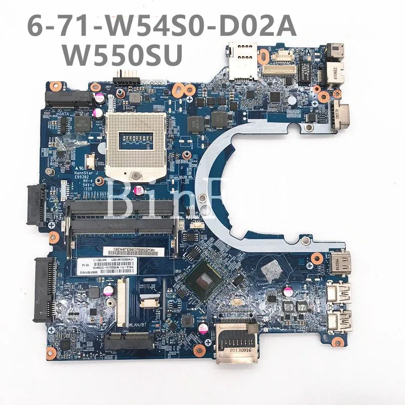 Hohe Qualität Mainboard Für W550SU Laptop Motherboard 6-77-W550SU10-D02A-1 6-71-W54S0-D02A HM86 DDR3 100% Voll Funktioniert Gut