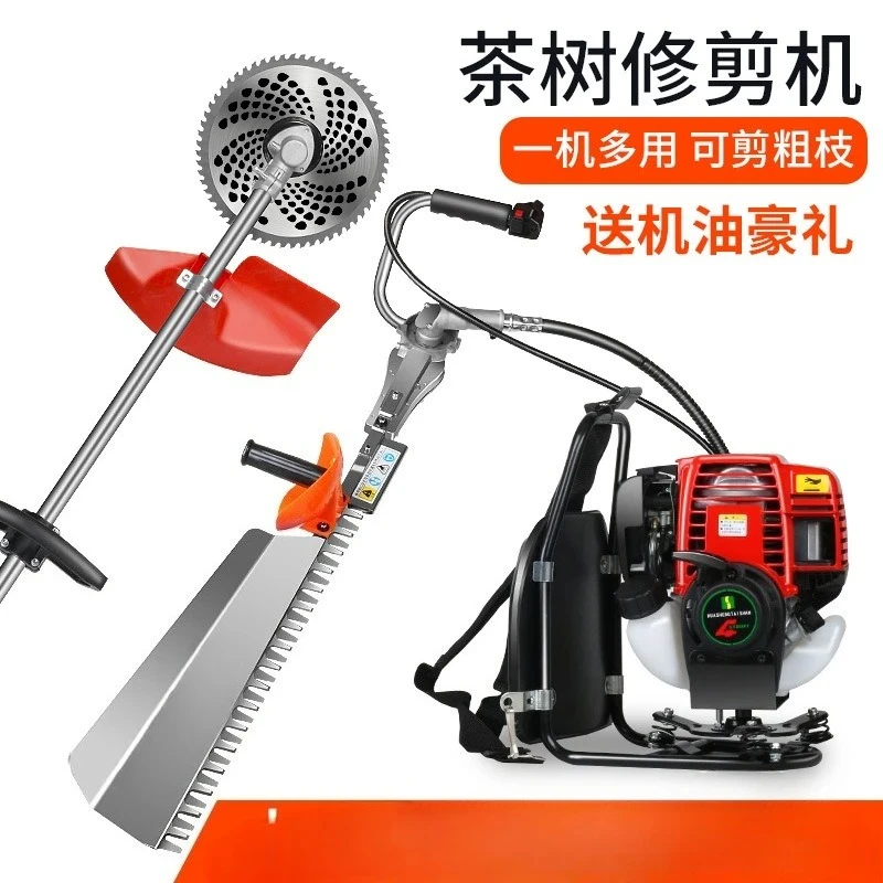King hedge machine  tea tree trimmer  leaf pruning shears  machine cutting old  machine