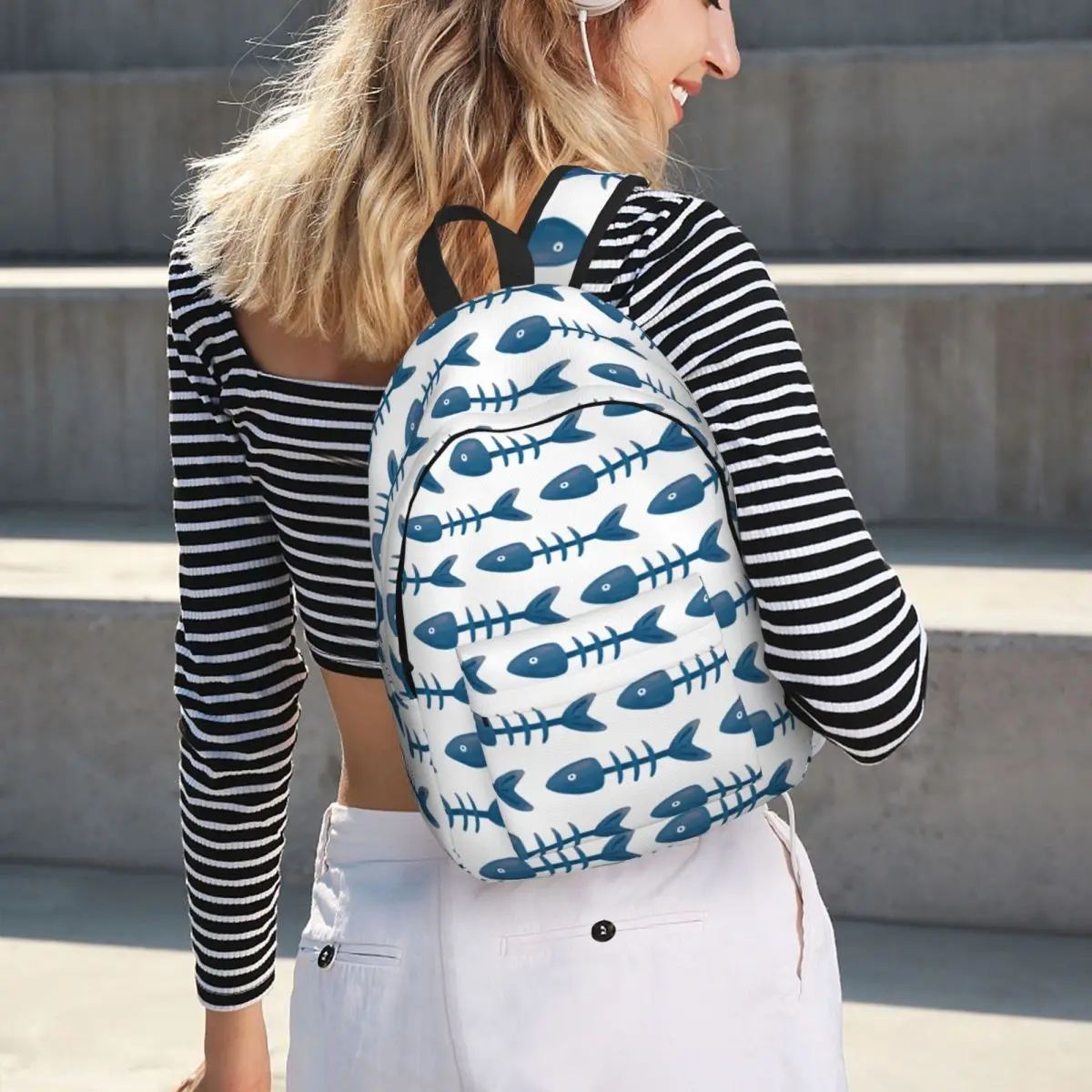 Poor Fish Backpack Hot Sale Daypack Large Capacity Kids BookBag School Bag Shoulder Bags for Men Women