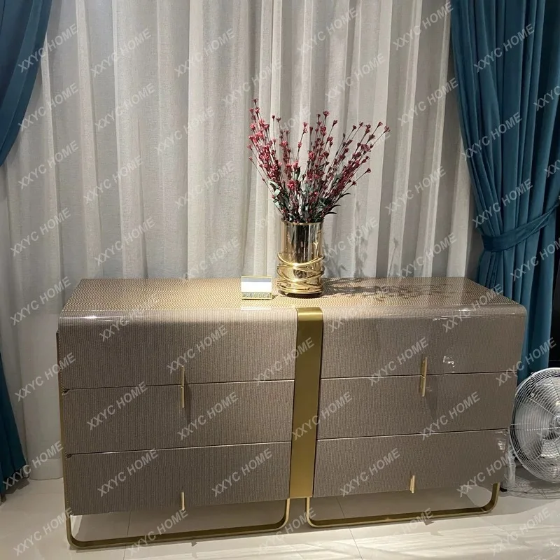 

Премиальный светлый роскошный телевизионный шкаф с ярким декором в виде древесных узоров