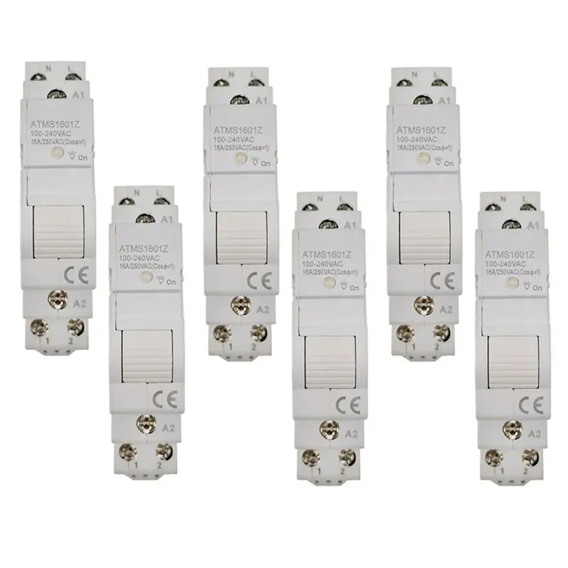 

-[A51I Digital]6X Tuya Smart Life Zigbee Circuit Breaker Din Rail 1P Single Pole Dry Contact Timer Relay App Remote Control Smar