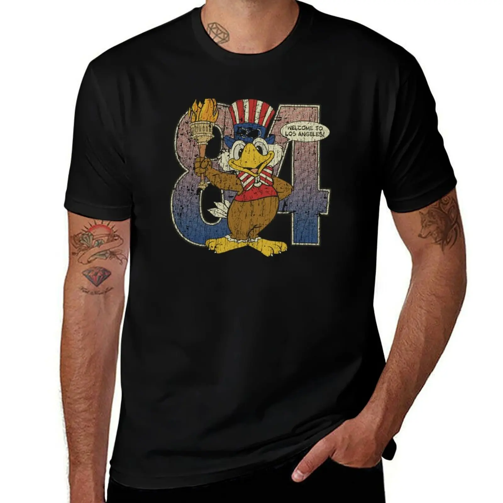 

Sam The Los Angeles Eagle 1984 T-Shirt gifts for boyfriend customs design your own animal prinfor boys tops T-shirt men