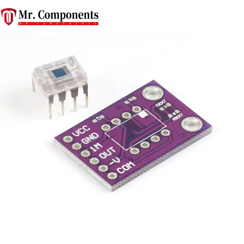 1PCS OPT101 Light Analog Light Intensity Sensor Module Single Chip Photoelectric Diode 14KHz CJMCU-101 TEMT6000 In stock