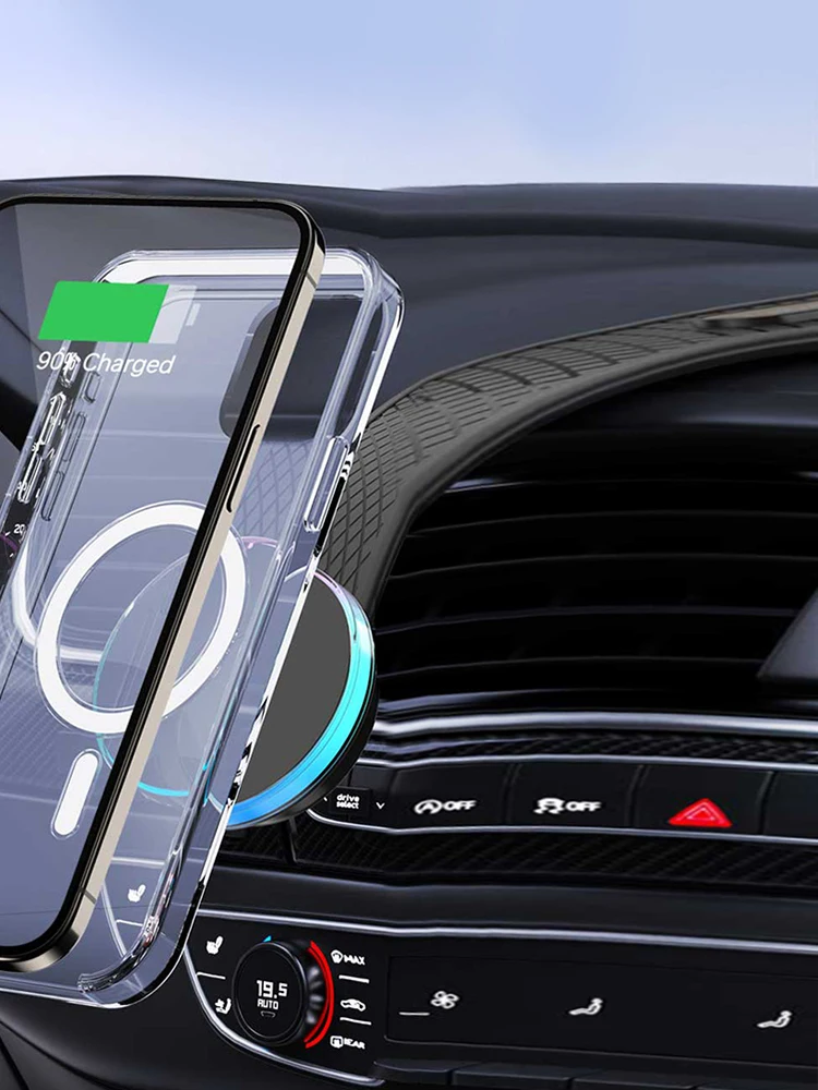 

Magnetic Car Wireless Charger Phone Stand Car Phone Holder Mount 15W Fast Charging Smartphone Stand Foldable for iPhone 15 14 13
