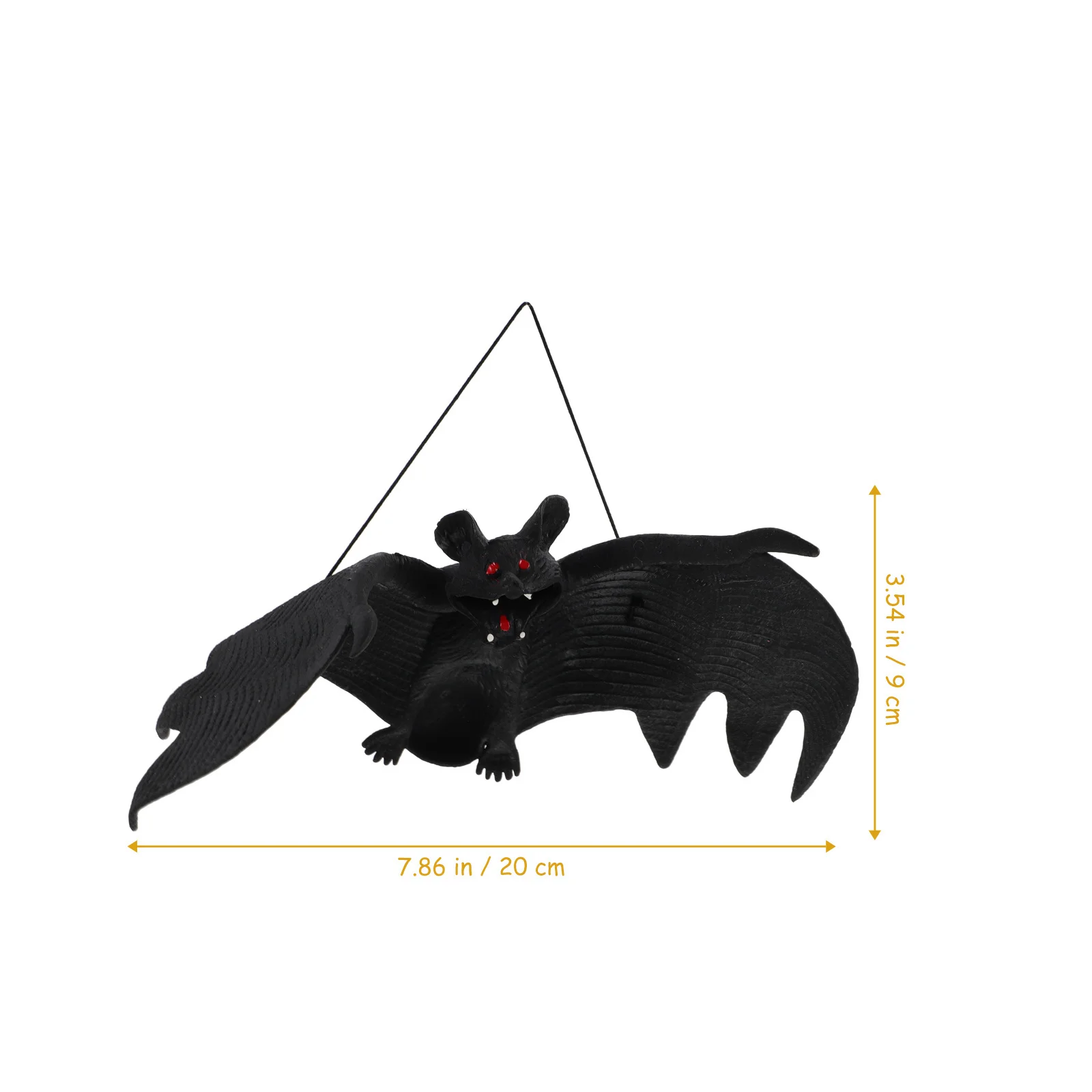 18 stuks realistische vleermuis hangende decor Halloween versiering hangers voor feestornamenten deur hangende spookhuis decoratief