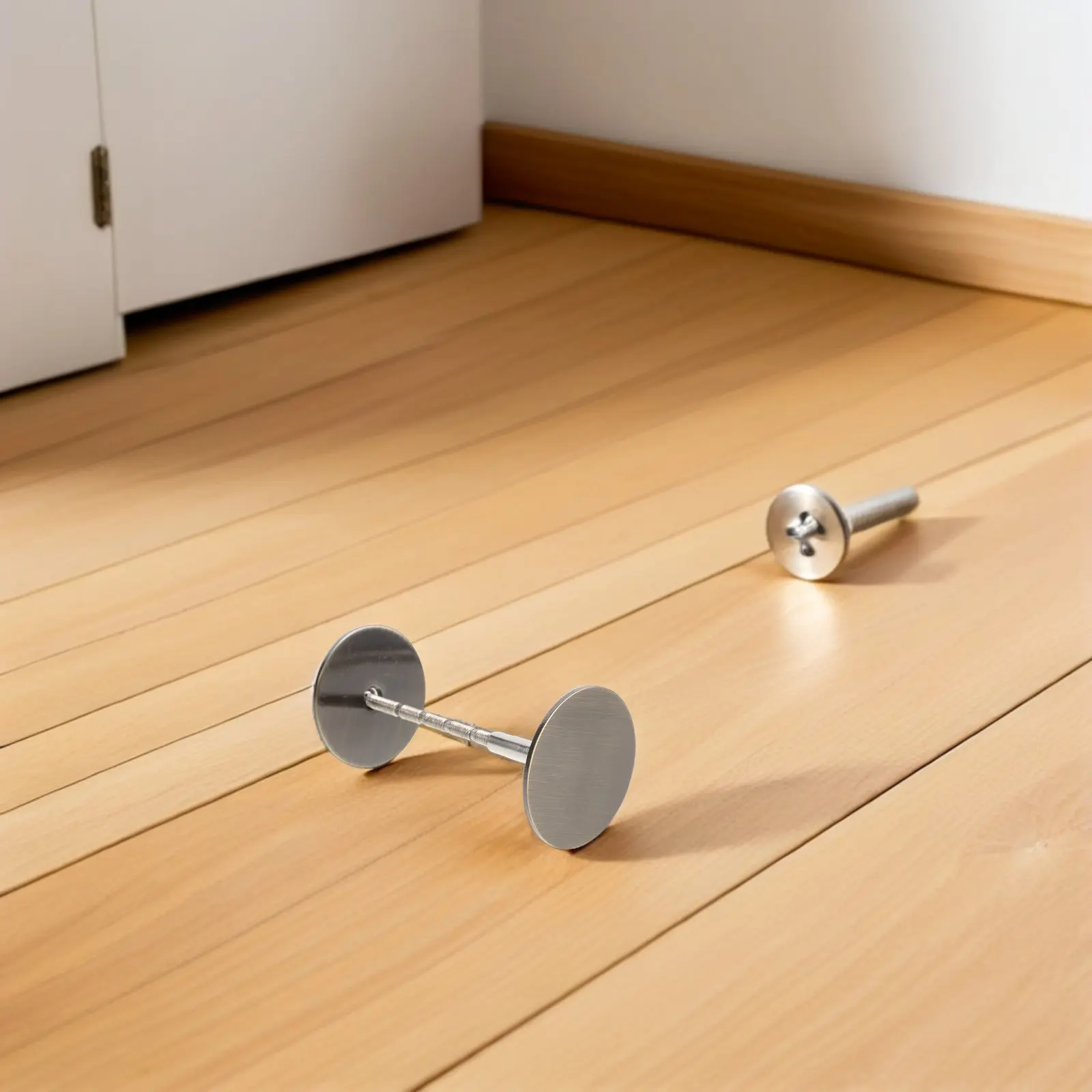 2Sets Metal Door Hole Cover Plate Stainless Steel For Door Hole Covering Manager Office Knob Deadbolt Filler Plates