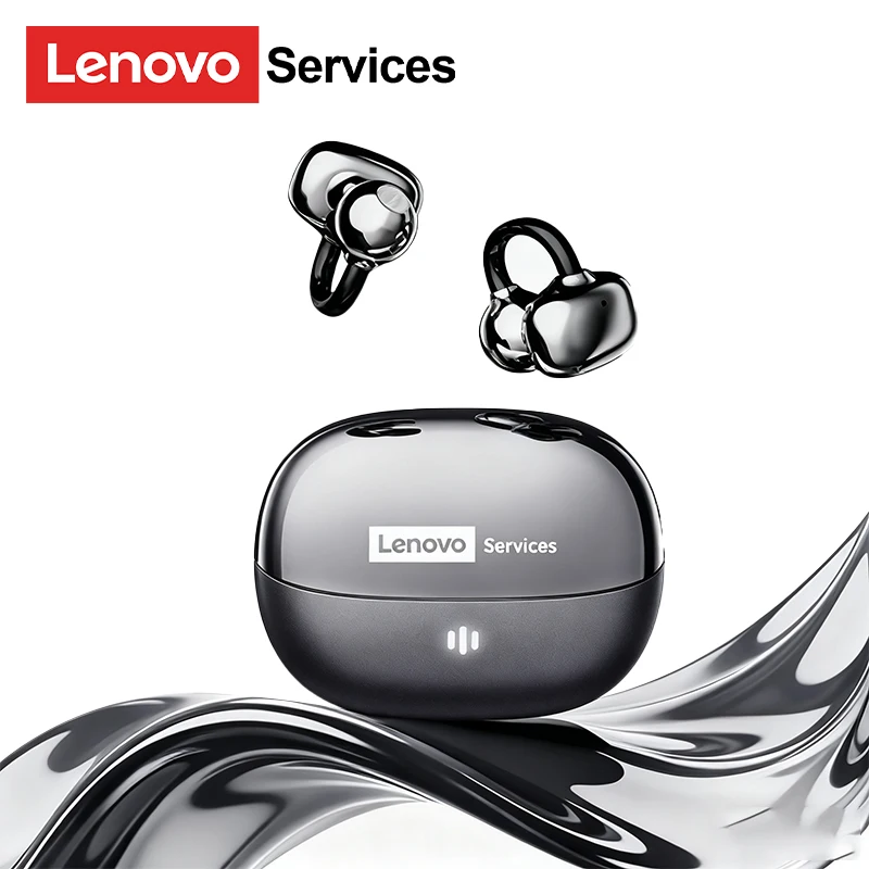 Lenovo RS103 Open Oor Clip Oorbel Oortelefoon Draadloze Bluetooth 6.0 Hifi Stereo Game Muziek Oordopjes W Oor Ornamenten Opbergtas