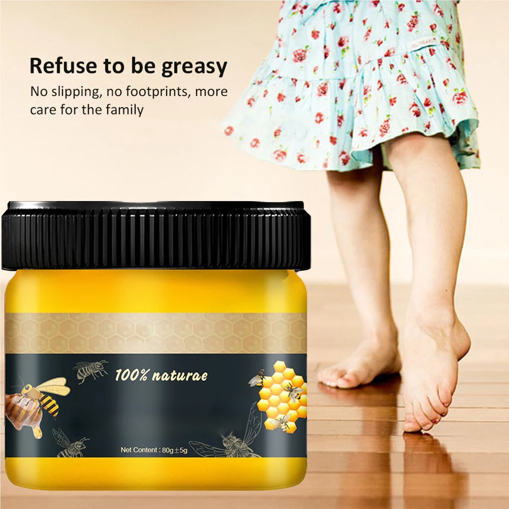 Cera De Polonês De Móveis De Madeira De Beewax Natural, Cuidados De Madeira