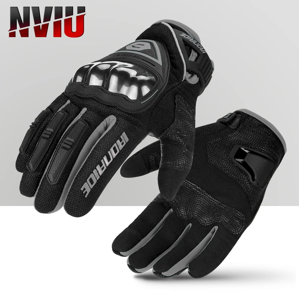 

Summer Motorcycle Gloves Men Touch Screen Moto Racing Riding Breathable Motorbike Protective Gear Motocross Gloves