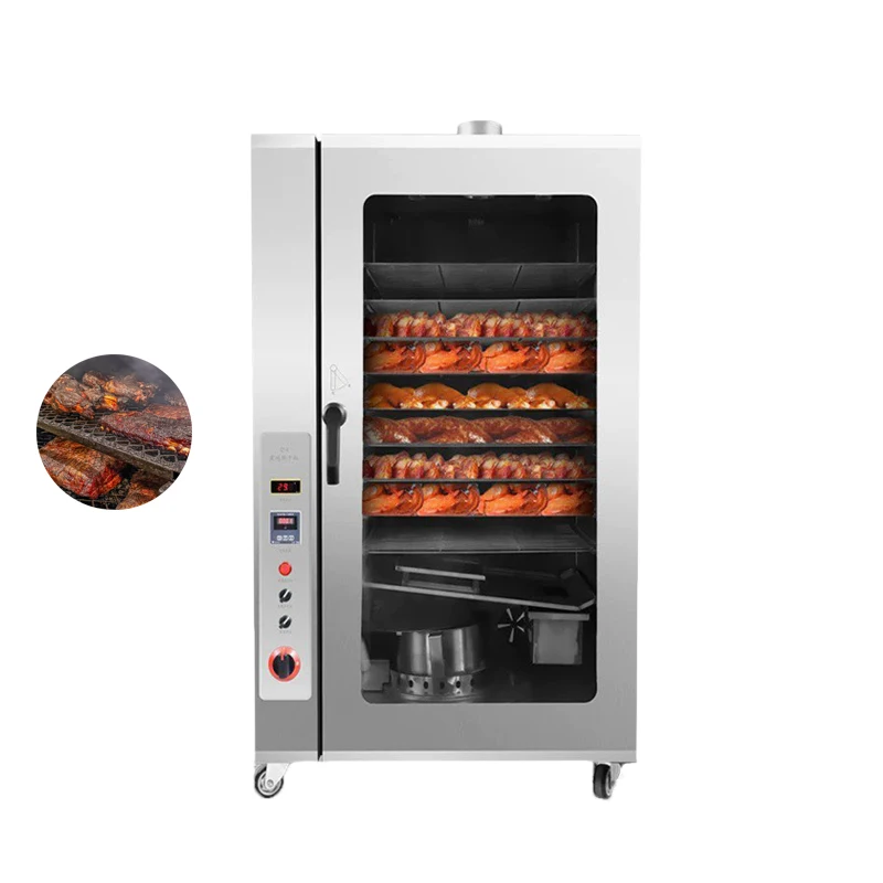 

Gas/Electric And Charcoal Smoked Meat Curing Fish Making Smoker Oven Machine