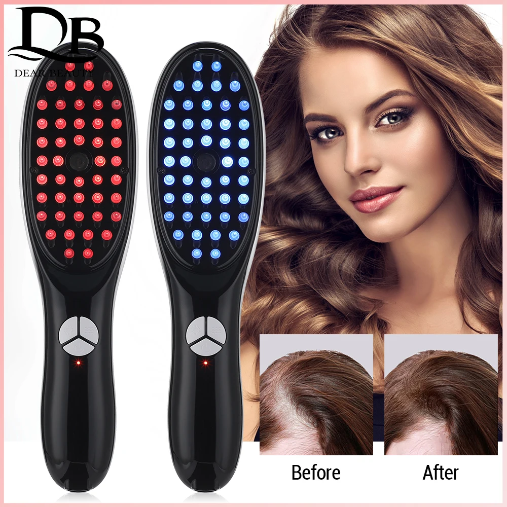 

Anti Hair Loss Comb Electric Spray Massage Micro Current Head Meridian Physiotherapy Apparatus Red Blue Light Nourishing Scalp