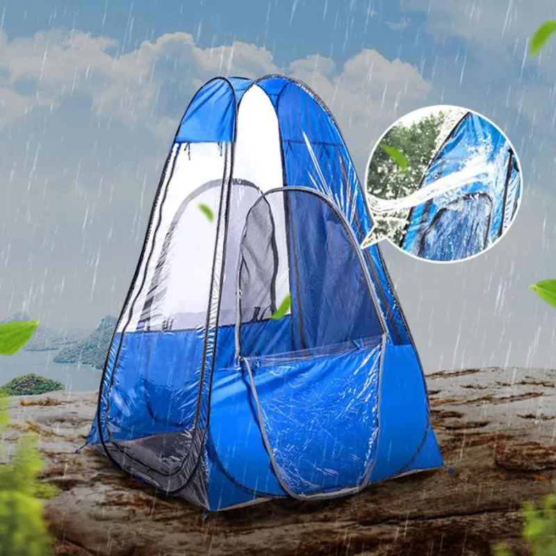 Transparent Sunroom Tent - All Seasons Waterproof and Easy to Pop Up for 1 Person Winter Camping and Fishing