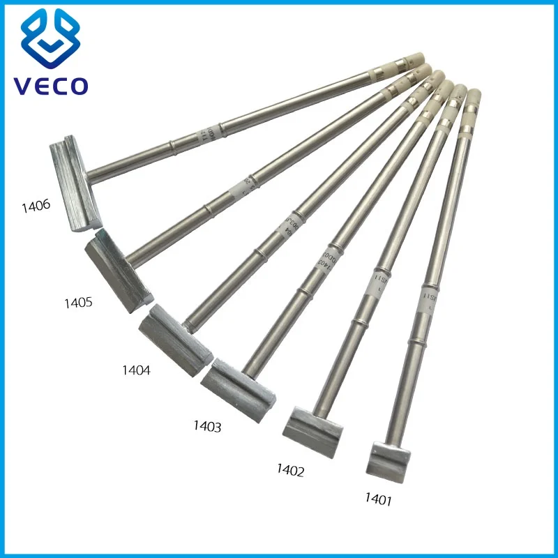 VECO T12 Soldering Iron Tips Spatula T12-1401 1402 1403 1404 1405 1406 for FX951 FX950 Soldering Station