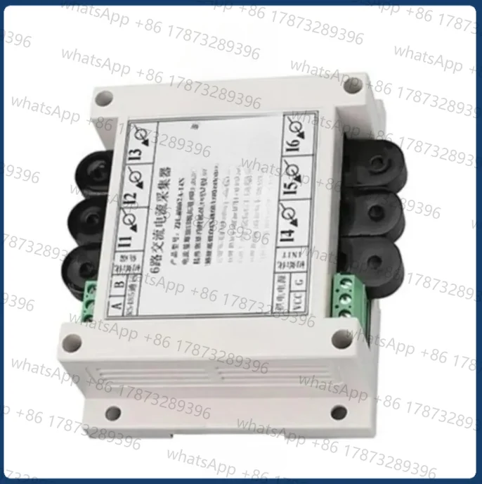 6 Channels Perforated AC Power Measurement 24-bit 30A High Speed Current Frequency RS485 Modbus-RTU
