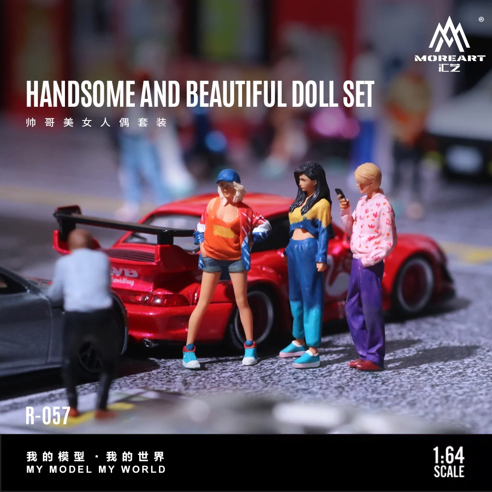 More Art 1:64 Handsome Guys And Beauties Resin Doll Set Model, Decoration Figure Model for Gift&Display&Collection