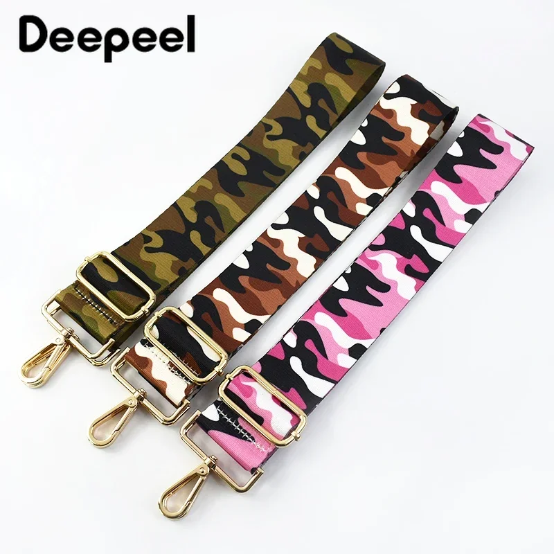 Deepeel 1Pc 5cm Width Bag Strap 80-130cm Long Adjustable Shoulder Straps Cow Pattern Bags Webbing Replace DIY Sewing Accessories