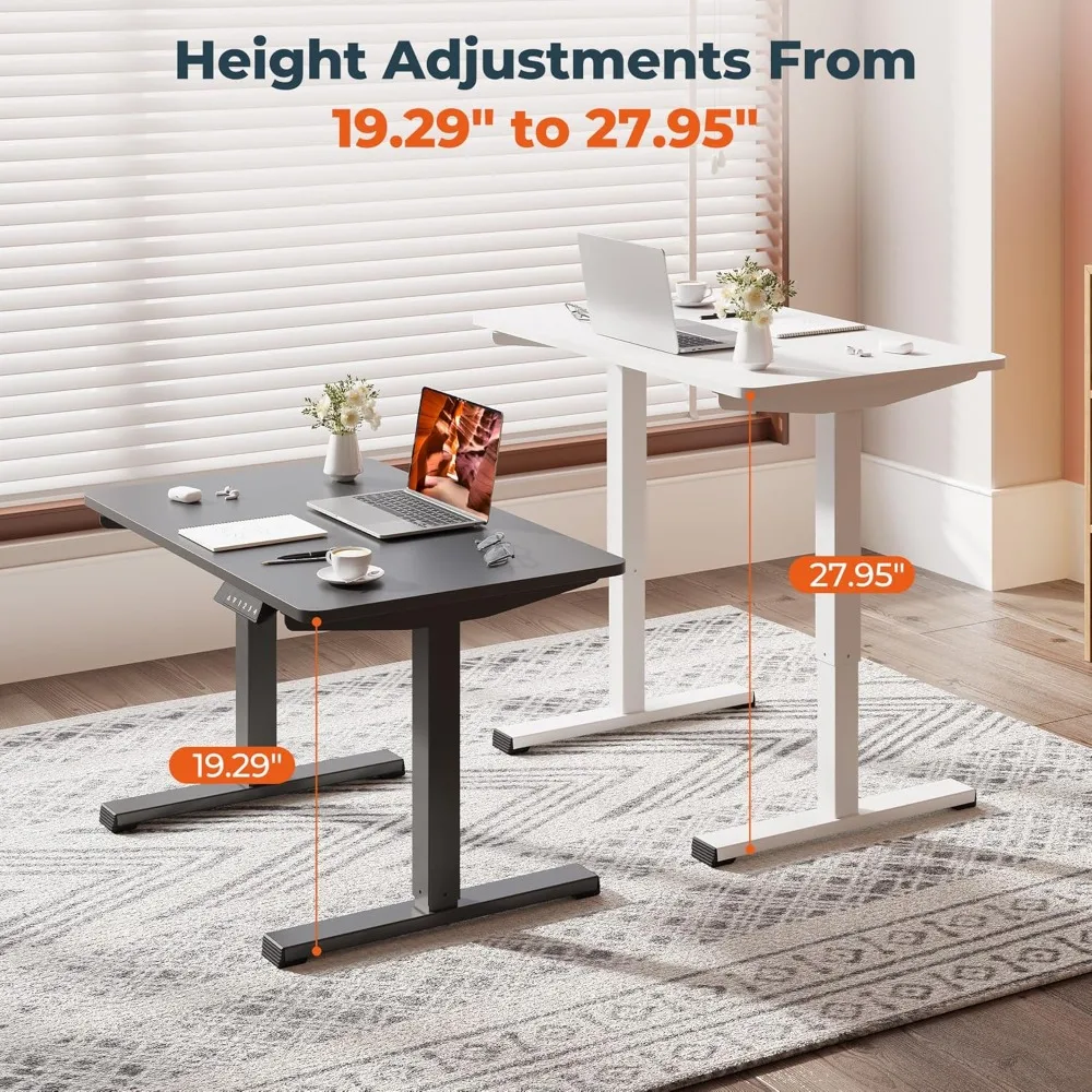 مكتب صغير قابل للتعديل للأطفال، مكتب قائم من قطعة واحدة 31.5 × 19.7 بوصة، محطة عمل كمبيوتر للمكتب المنزلي، #6