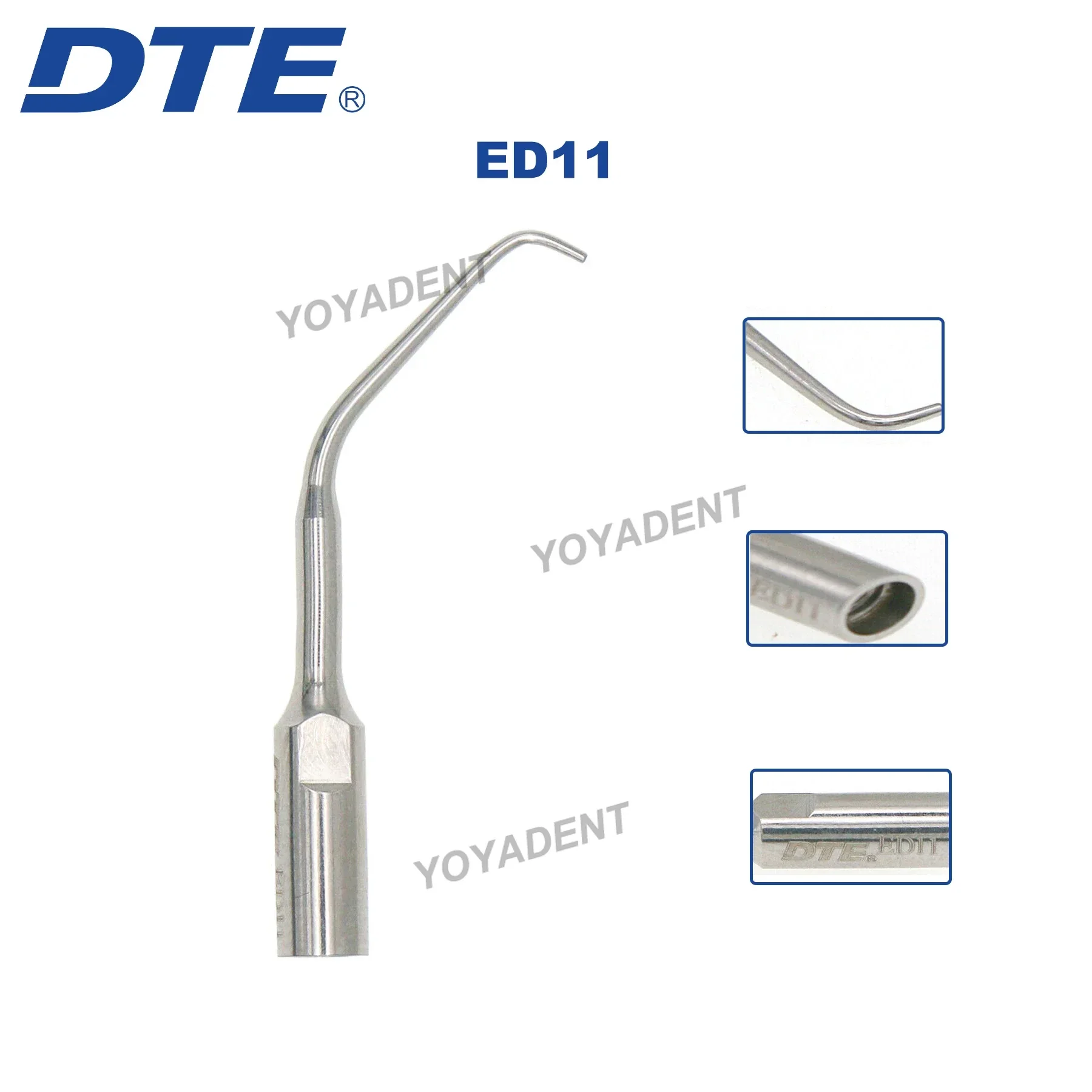 Woodpecker DTE Dental Ultrasonic Scaling Tips ED10 ED10D ED11 ED11D Root Canal Softly Treatment Fit SATELEC NSK Diamond Coated