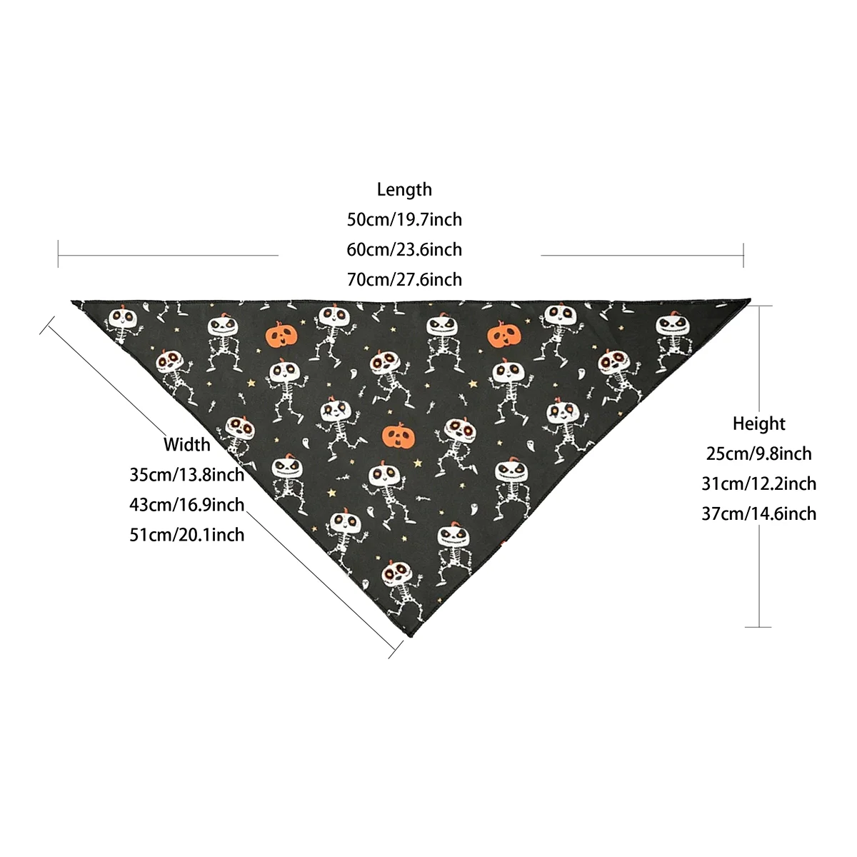 4 Pack Halloween Dog Bandana Clothes, Pet Triangle Bib Scarf Accessories Apparel Outfit Costume for Small Medium Large Dogs Cats