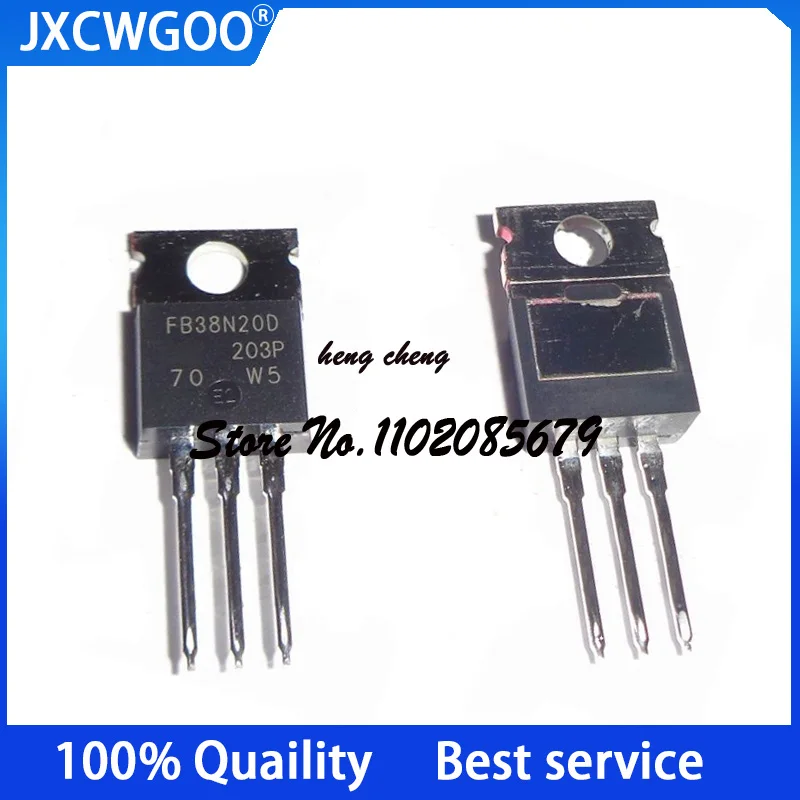 10PCS 100%New Original  IRFB38N20DPBF FB38N20D  TO-220  200V 38a MOSFET FET