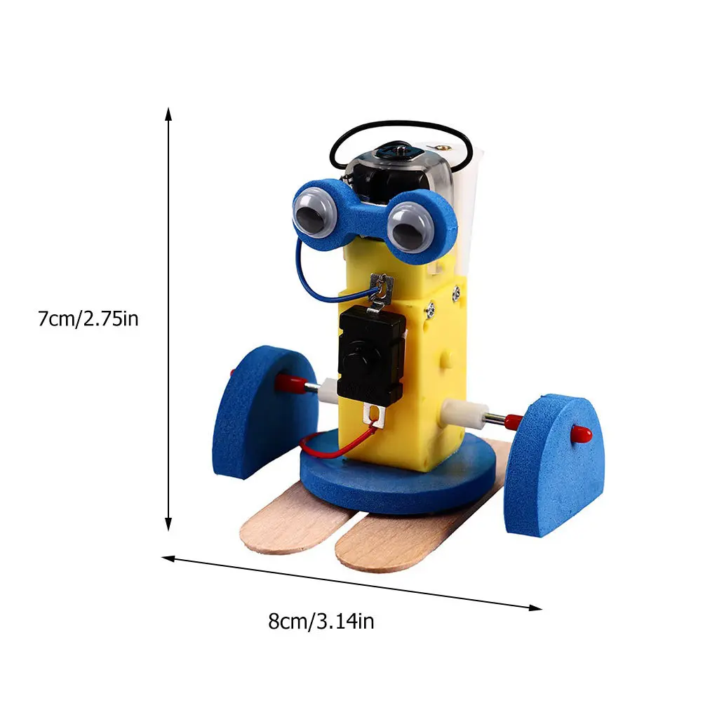 1 Juego de Robot de Arrastre, Material para Ensamblar, Kit de Construcción Educativo de Ciencia y Tecnología para Niños