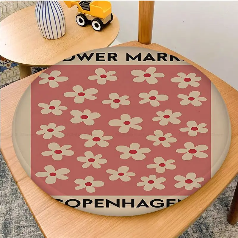 Flower Market Matisse Wall Art Square Chair Mat Soft Pad Seat Cushion For Dining Patio Home Office Indoor Outdoor Stool Seat Mat