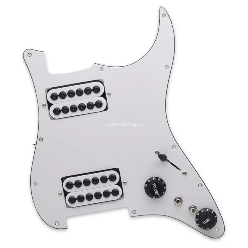 Scratch Resistant Multilayer Electric Guitar Pickguard Set Triple Single Coil Guard Set for Practice and Performances