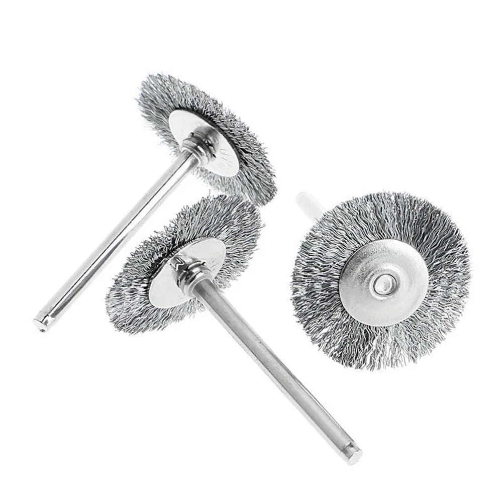 9Pcs/set Steel Wire Brush For Dremel Rotary Tool Paint Rust Removal Polishing Grinding Wheel Stainless Steel Wire Brushes