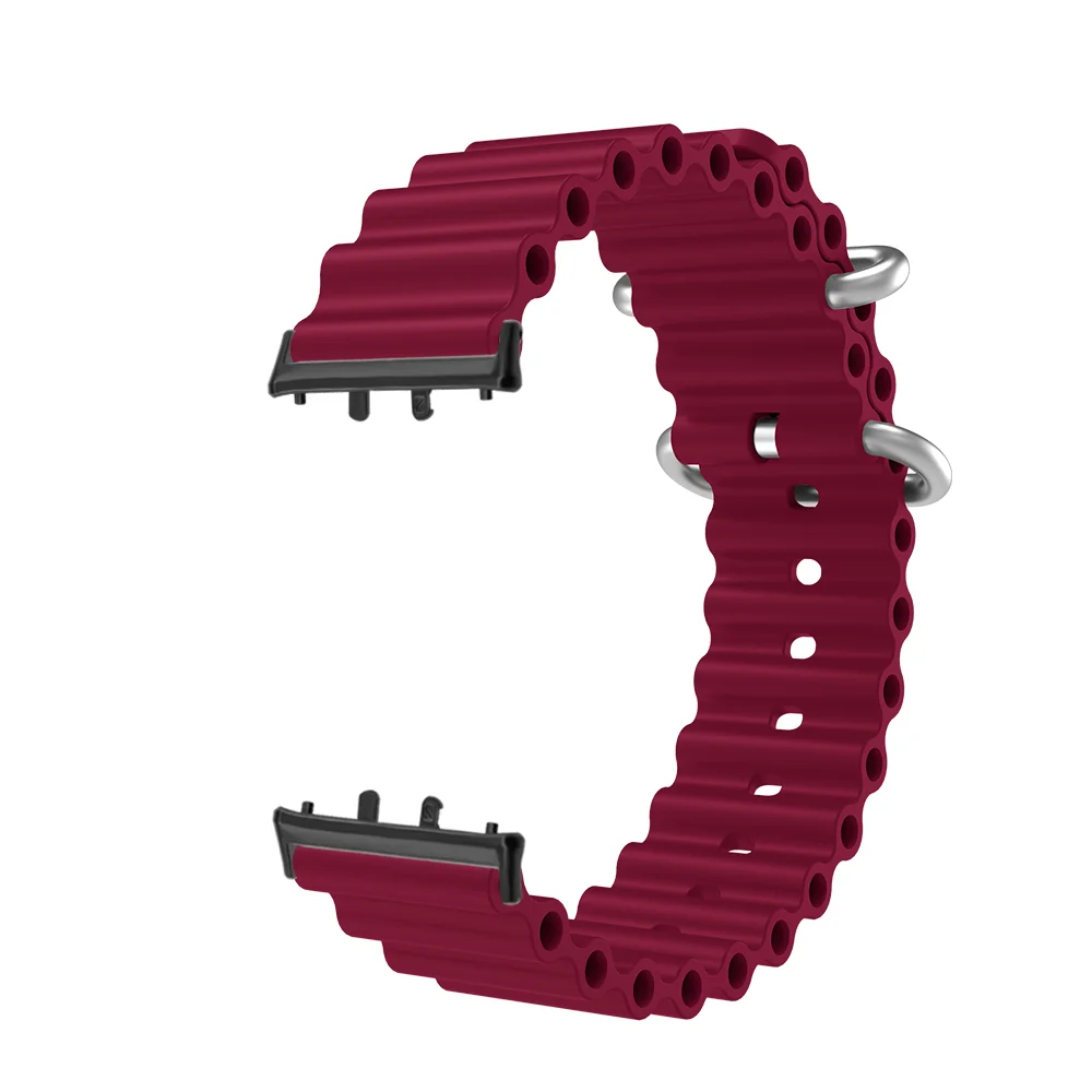 

Skin-Friendly Strap for Samsung Galaxy Fit 3 Breathable Lightweight Silicone Quick Release Install Sport Watch Band Man Woman