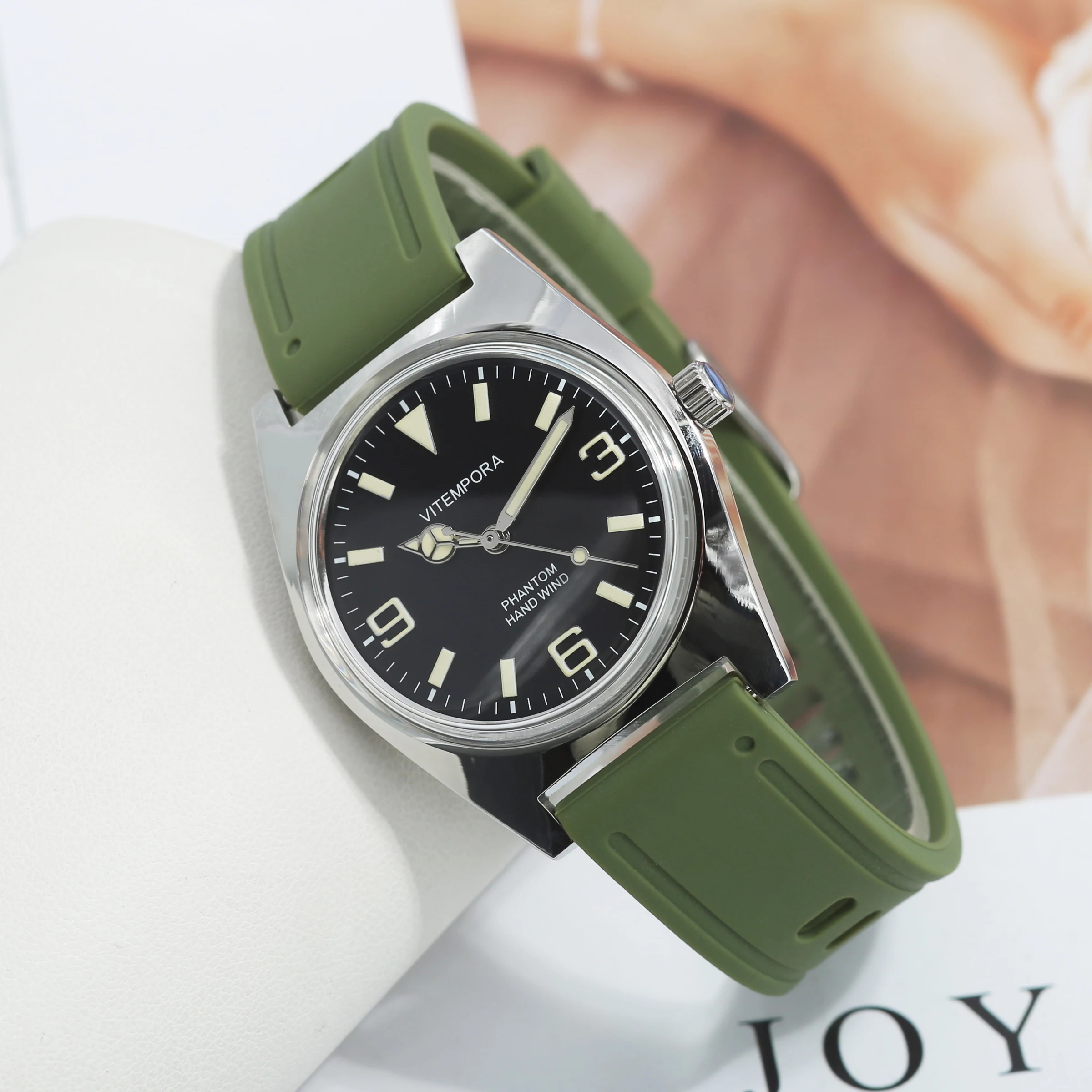 

Мужские механические часы VITEMPORA Shanghai 7120 с ручным механическим механизмом, 36 мм, в стиле ретро, китайские часы, подходят для мужских подарков